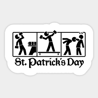 St. Patrick's Day 2 (black) Sticker